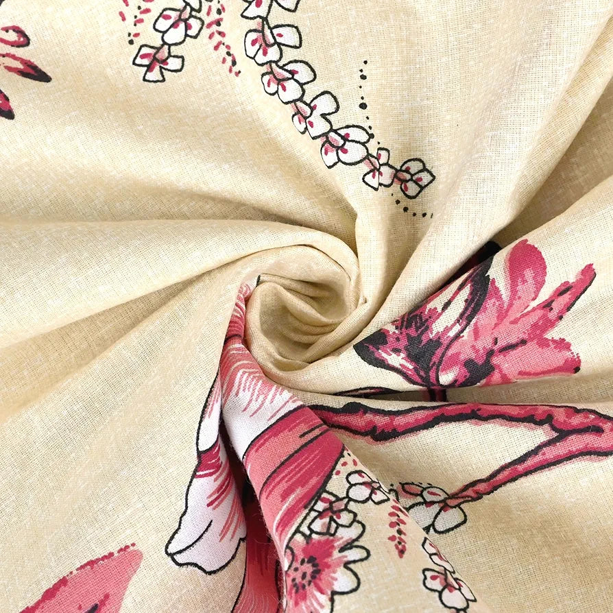 Divine Casa Floret 100% Cotton Single Kids Dohar 120 GSM Soft & Lightweight Throw Blanket Colour Summer Fern