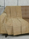 Saral Home Chenille 2 Seater Sofa Cover Throw Colour Gold