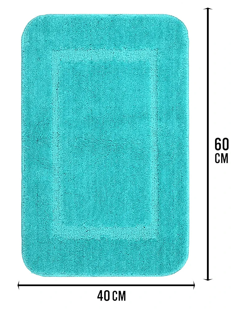 Saral Home Good Morning Mat Soft Anti-Skid Colour Mint