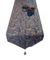 Pink Parrot Dopian Silk Sea Green Colour Table Runner 1 Pc-t 121