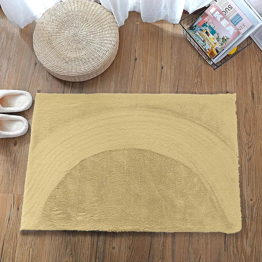 Luxe Home International Ruffle Bath Mat Rabbit 40X60 Cm Colour Gold