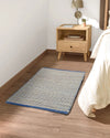 The Home Talk Natural Handcrafted Jute Rug Traditional Carpet For Living Room Navy Blue