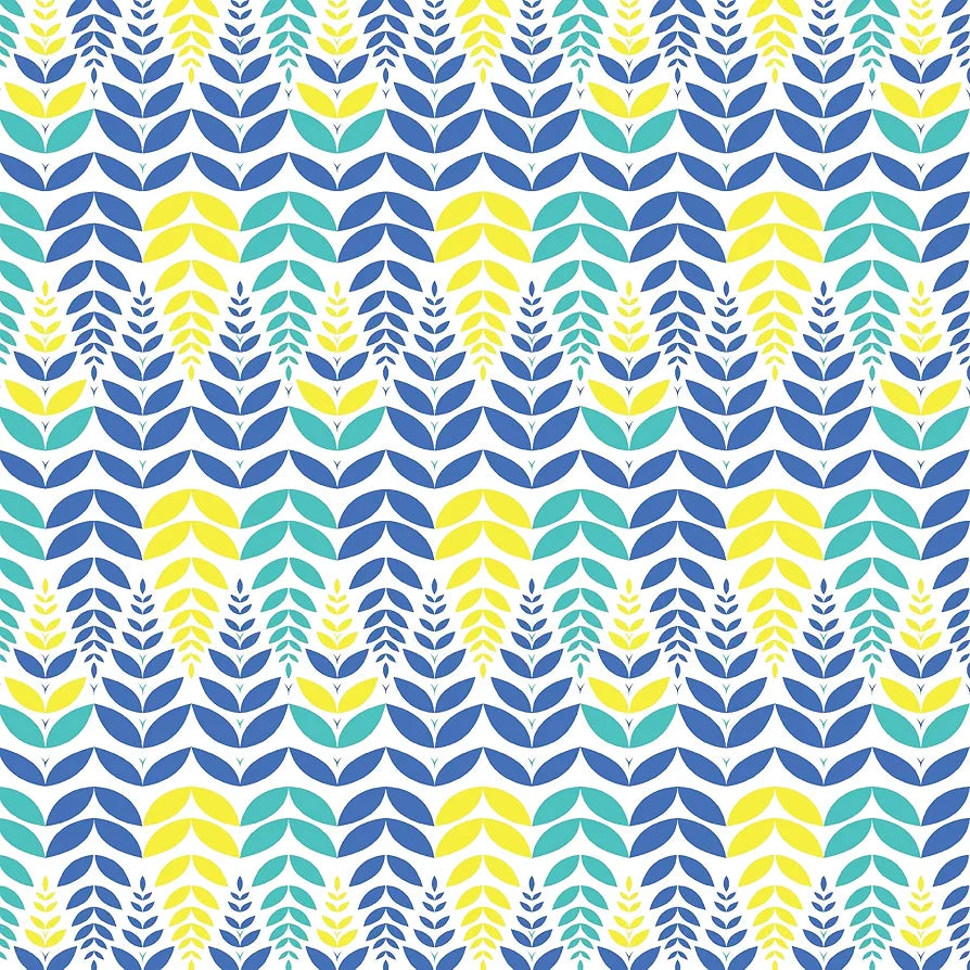 Divine Casa 144 TC Super Soft Cotton Bedsheet for Double Bed  144 Thread Count - Floral Colour Blue & Yellow