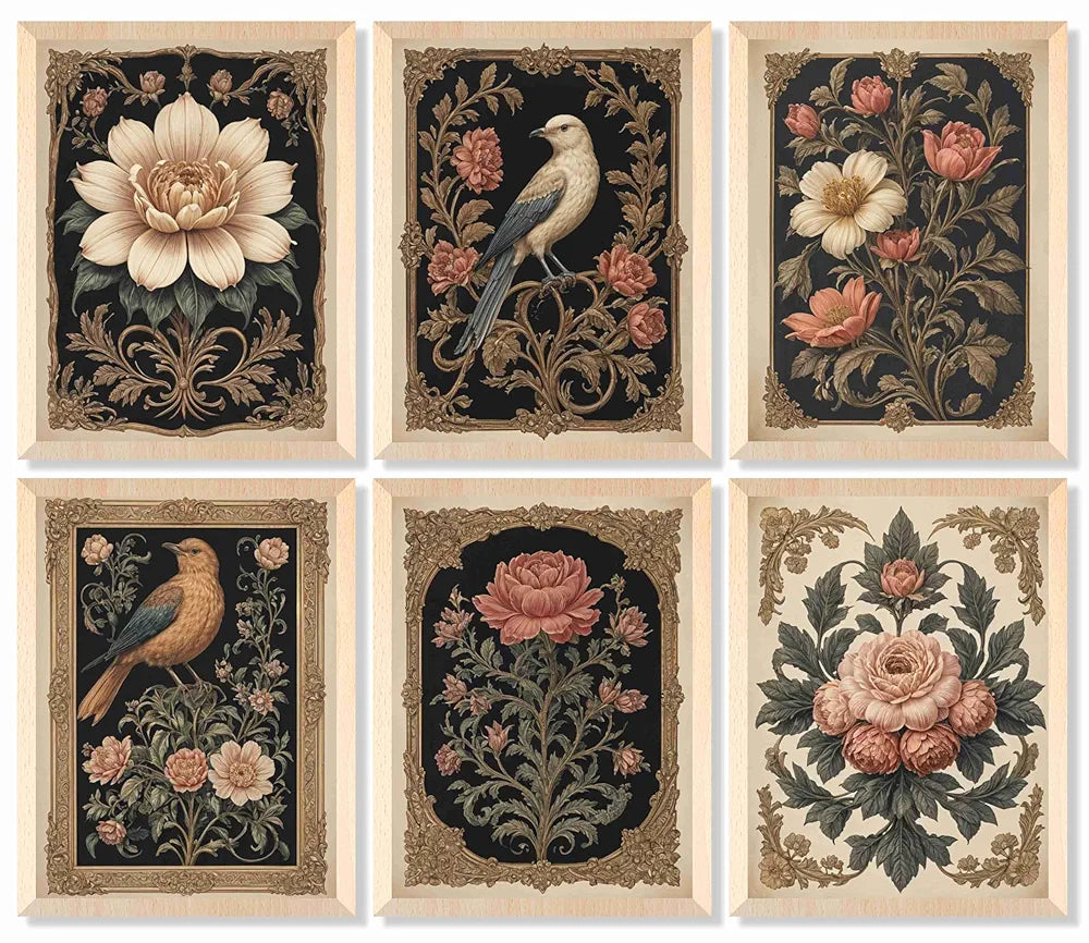 Livin'luxe Paintings Preety Bird Sitting on Plant Home Decor Wall Paintings With Frame B - 456k6