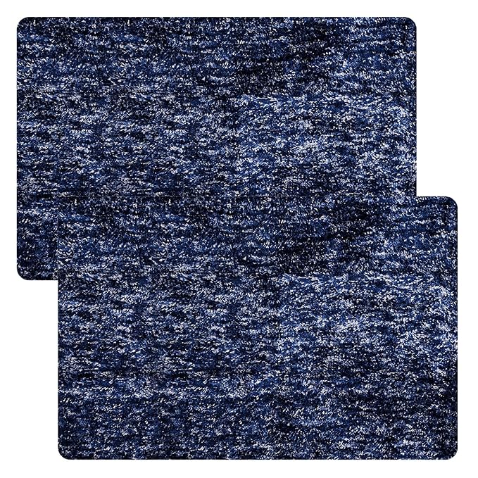 Kuber Industries Door Entrance Mat for Floor Home Entrance Colour Blue