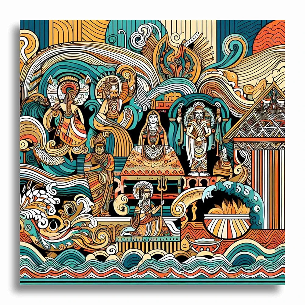 Livin'luxe Paintings Modern Art Canvas Home Decor Wall Paintings With Frame Painting CR-321