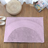 Luxe Home International Rectangular Bath Mat Super Soft Anti Skid Rabbit Fur Mats 40X60 Cm Colour Lilac