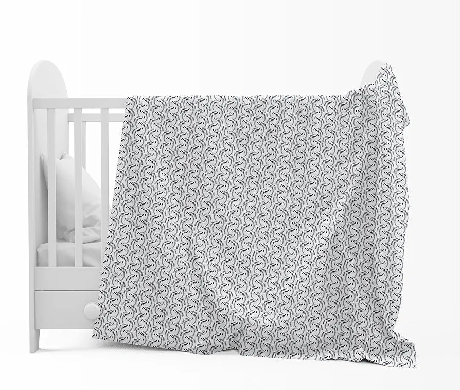 Divine Casa 120 GSM Microfiber Single Kids Dohar Soft & Lightweight Throw Blanket Floral Pattern Colour Medieval Blue & White