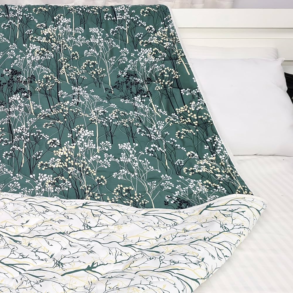 Divine Casa 120 GSM Microfiber Single Bed Comforter Soft & Lightweight Reversible AC Blanket Colour Beetle Grey