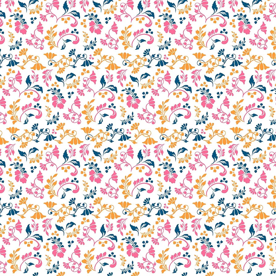 Divine Casa Bedsheet for Single Size Bed 144 TC Cotton Bedsheet for Single Size Bed with 1 Pillow Cover  Floral Colour Peach Blue