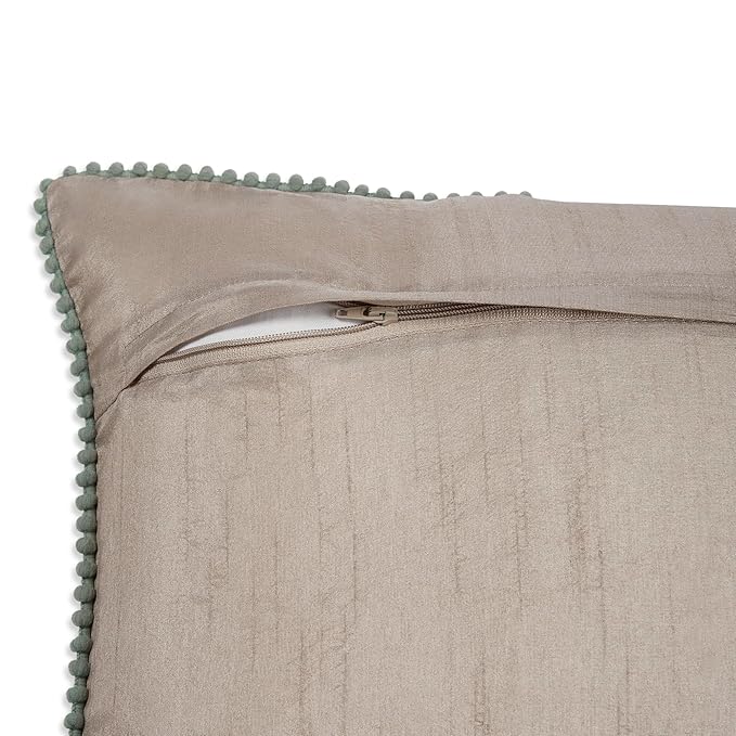Haus & kinder Decorative Embroidered Cushion Cover  | Colour Lone Flower