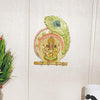 KridayKraft Metal Ganesha ji Key Holder With Meena Work Decorative for Wall Ganesh Statue