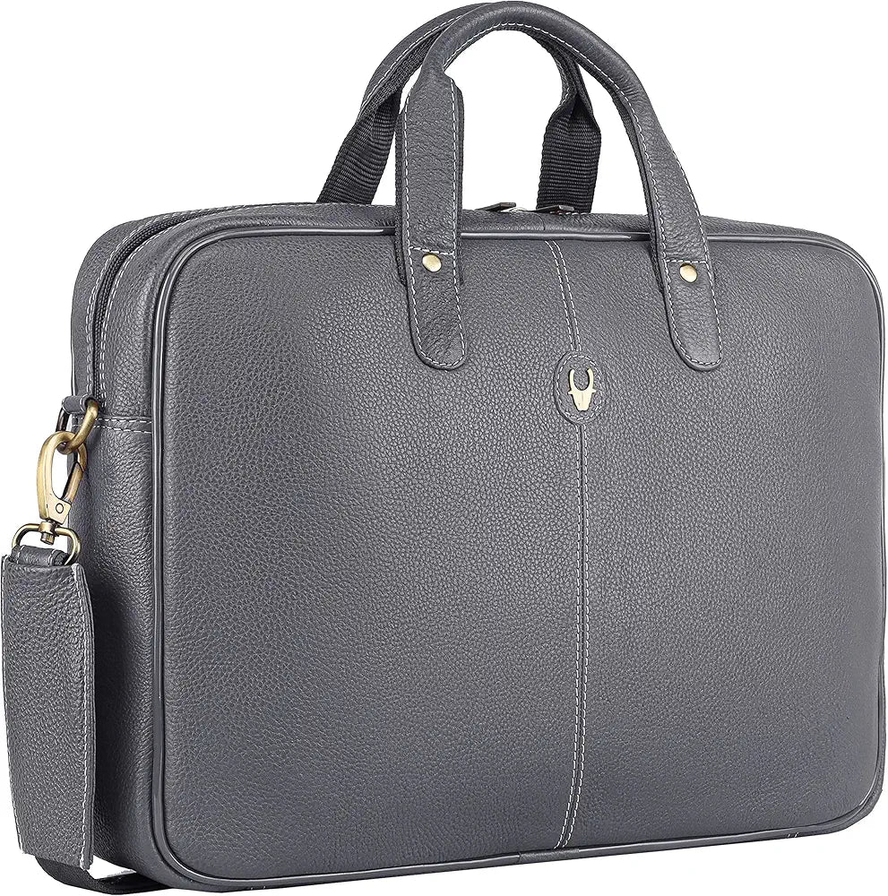 WildHorn Leather Laptop Messenger Bag for Laptop/MacBook up to 15 inch| Padded Laptop Compartment |Office Bag I 365 Days Warranty