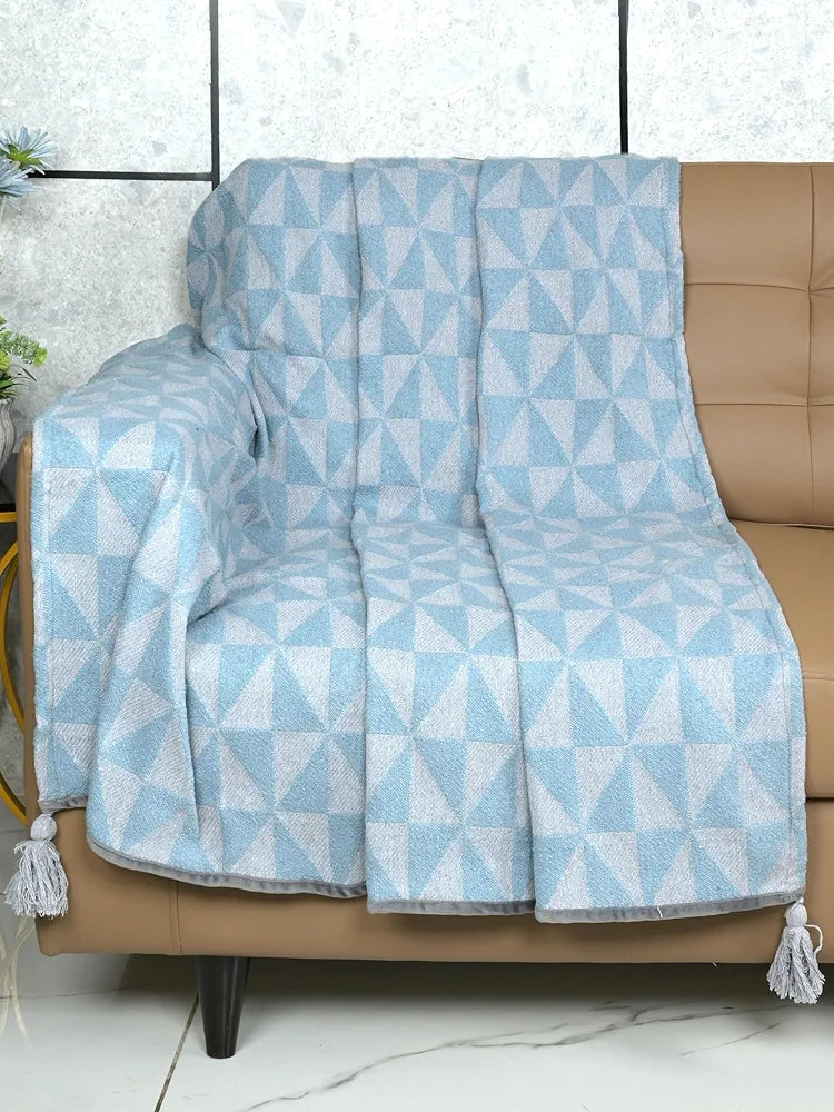 Saral Home Easy Living Soft Microfiber 1 Seater Sofa Cover Throw Colour Grey