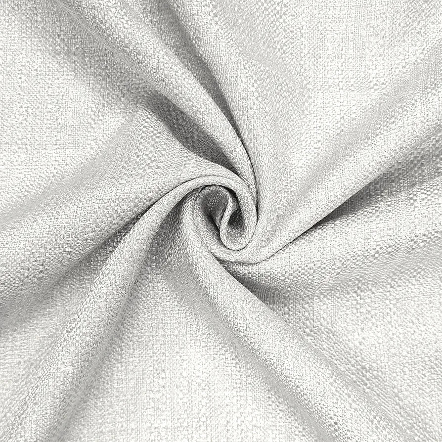 Divine Casa Textured Window Curtain 5 Feet  Colour Bright White Polyester Panel with Subtle Weave & Metal Eyelets for Home Decor (Pack of 1)