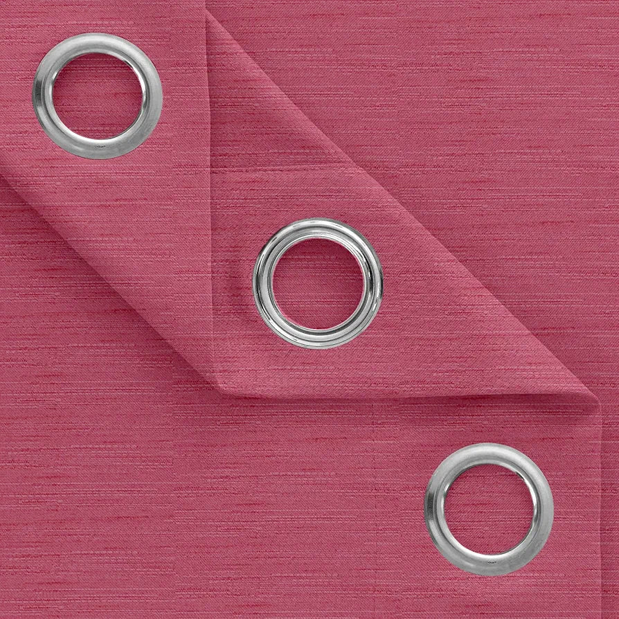 Divine Casa 5 Feet Premium Blackout Window Curtain Thermal Insulated Noise Reducing & Room Darkening Polyester Single Panel Colour Firebrick (Pack of 1)