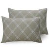 Huesland by Ahmedabad Cotton 186 TC Cotton Pillow Cover Set of 2 | Brandon Beige