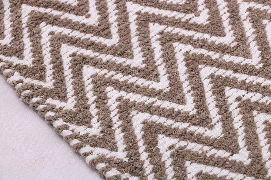 The Home Talk Cotton Door Mat Bath Rug for Spa Vanity Shower Warm & Soft Carpets