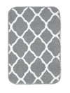 Saral Home Soft Anti Slip Microfiber Geometric Bathmats