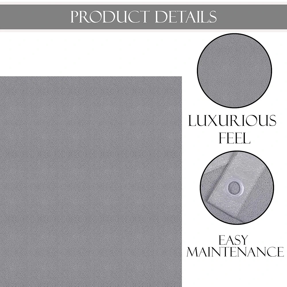 Kuber Industries Stylish Window Curtains for Living Room & Bedroom Web Net Grey Colour