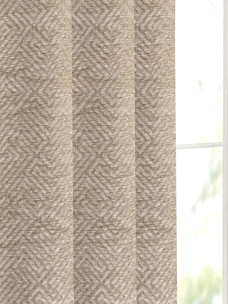 Saral Home Pacman Saral Home Chenille Blackout Window Curtains 1pc Beige