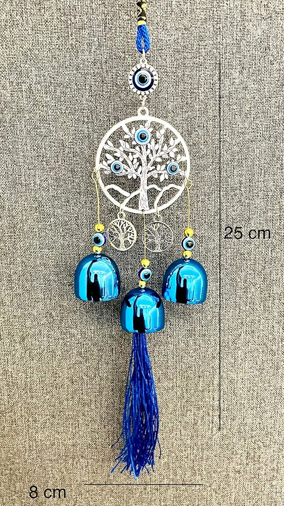 Evil Eye Wind Chime 3 Bells Evil Eye Wind Chime