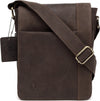 Leather Sling Messenger Bag for Men I Multipurpose Crossbody Bag I Travel Bag with Adjustable Strap