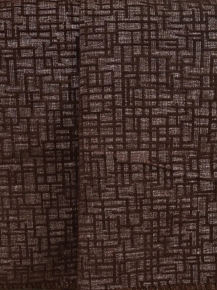 Saral Home Chenille 2 Seater Sofa Cover Throw Colour Brown