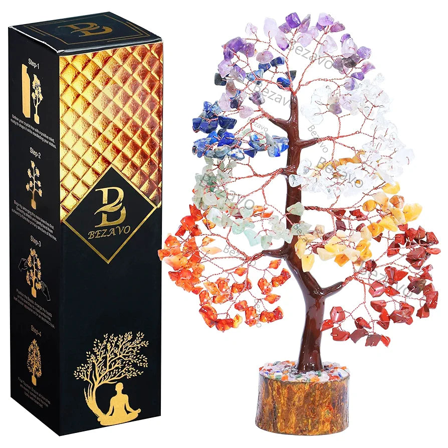 Bezavo Seven Chakra Healing Tree Copper Wire
