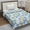 Divine Casa Cotton 120 GSM Reversible Soft and Cozy Lightweight Printed Single Bed AC Dohar Blanket TC - 120 Colour Green and Turquoise Blue