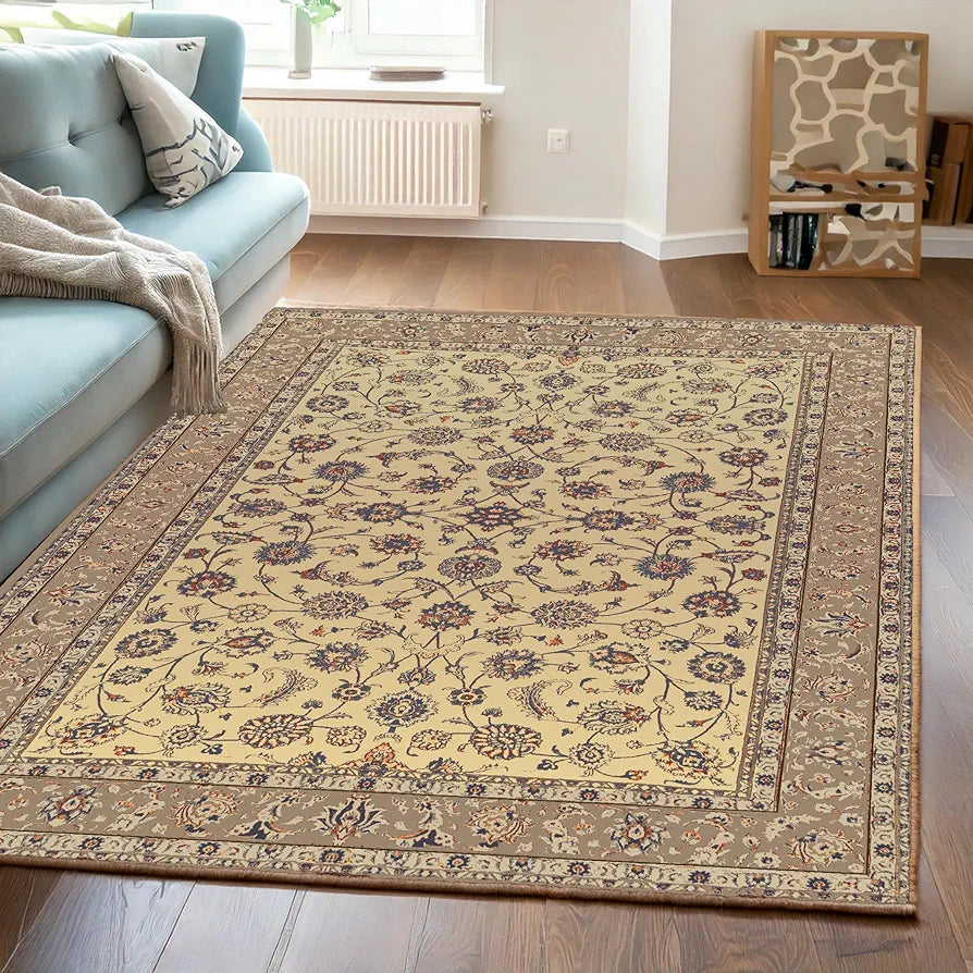 Ishro Home Premium Carpet For Hall, Bedroom, Living Room Pattern Mahal