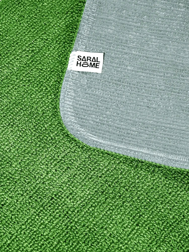 Saral Home Solid Soft PP Yarn Durable & Washable Multipurpose Runner