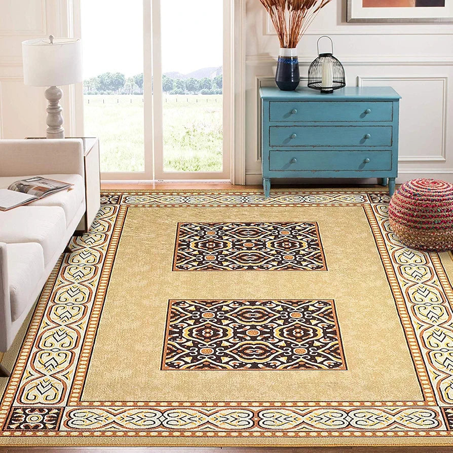 Status Contract 3D Printed Carpet Rug Runner For Bedroom/Living Area/Home With Anti Slip Backing Multicolor