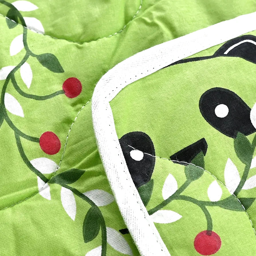 Divine Casa 120 GSM Cotton Single Bed Comforter Soft & Lightweight Reversible All-Season Blanket Colour Paradise Green