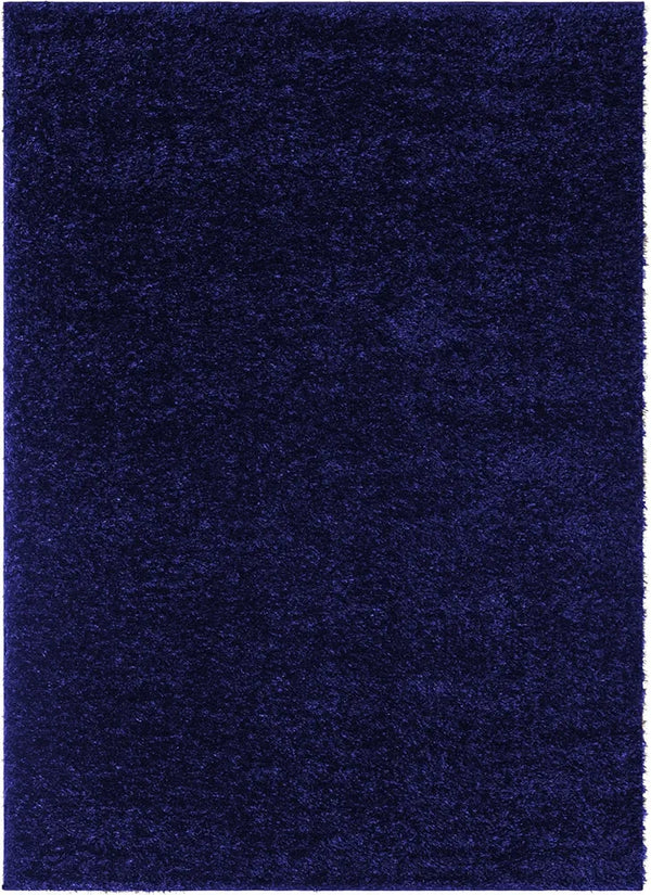 Ishro Home Premium Fuzzy Shag Carpet Colour Blue