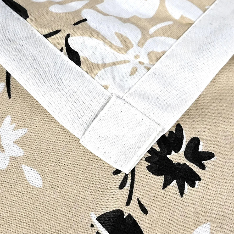 Divine Casa 100% Cotton Double Bed Dohar Lightweight & Breathable AC Blanket Colour Ivory & Sunflower Yellow