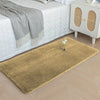 Luxe Home International Rabbit Fur Rectangular Mat Soft Anti Slip Skid Ruffle Mats 60X90 Cm  Rug Colour Cream