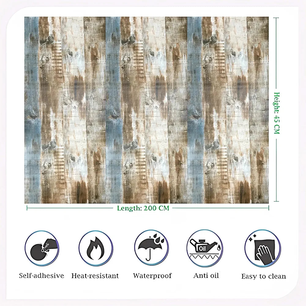 Indian Royals Wooden Pvc Vinyl Abstract Themed Self Adhesive Strip Wallpaper Wooden Wallpaper