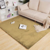 Luxe Home International Ruffle Floor Rug Rabbit Fur 1000 Gsm Living Room Foot Mats 4 X 6 Ft Colour Mocka