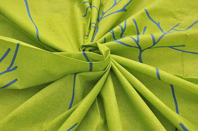 Huesland by Ahmedabad Cotton 144 TC Cotton King Size Bedsheet with 2 Pillow Covers - Green