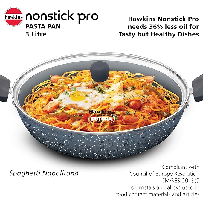 Hawkins Nonstick Pro Pasta Pan 28 cm Diameter