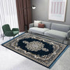 Kuber Industries 5x7 Feet Carpets for Living Room Machine Washable Bedside Floor Rugs Premium Mat Navy & Sea Blue
