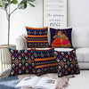 Aerohaven Jute Throw/Pillow Cushion Cover Set of 5 Colour Multi