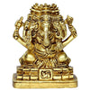 Brass Panchmukhi Vinayaka Idol