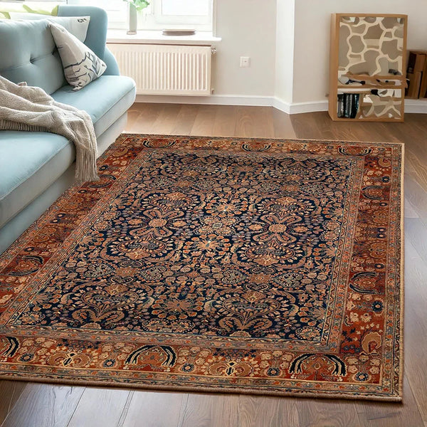 Ishro Home 3d Jet Multi Printed Carpet Rug Runner And Carpets For Bedroom Colour Rustique Night  5x7 Feet