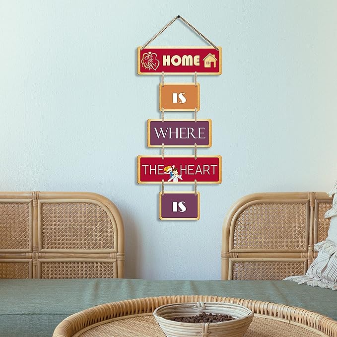 Sehaz Artworks Good Vibes Only Decorative Wall Art MDF Wooden Wall Hanger for Living Room - 5-0001