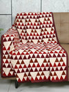 Saral Home Easy Living Chenille 1 Seater Sofa Cover Throw Colour Maroon