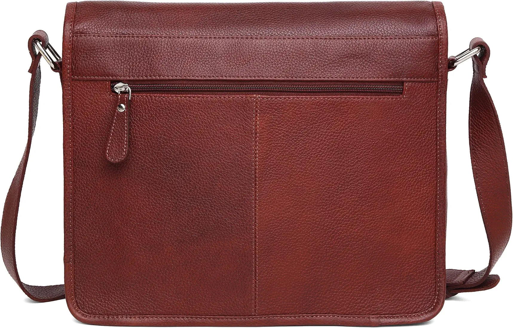 WILDHORN Leather Laptop Messenger Bag for Men I Handcrafted I Adjustable Strap I Dimension : L-13 inch W-4 inch H-10 inch