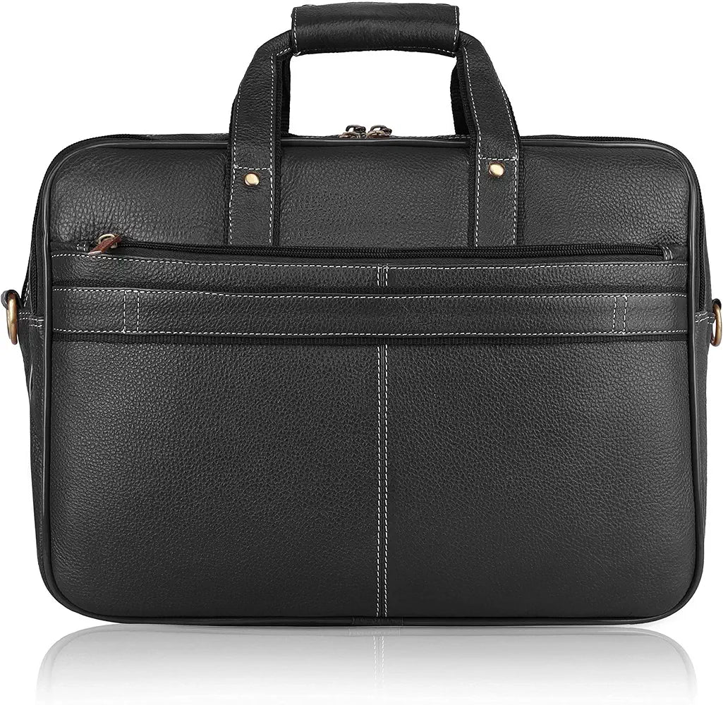 WildHorn Leather Briefcase for Men I Computer Bag Laptop Bag I Business Travel Messenger Bag For Men l Large 16 Inch,For Daily Use