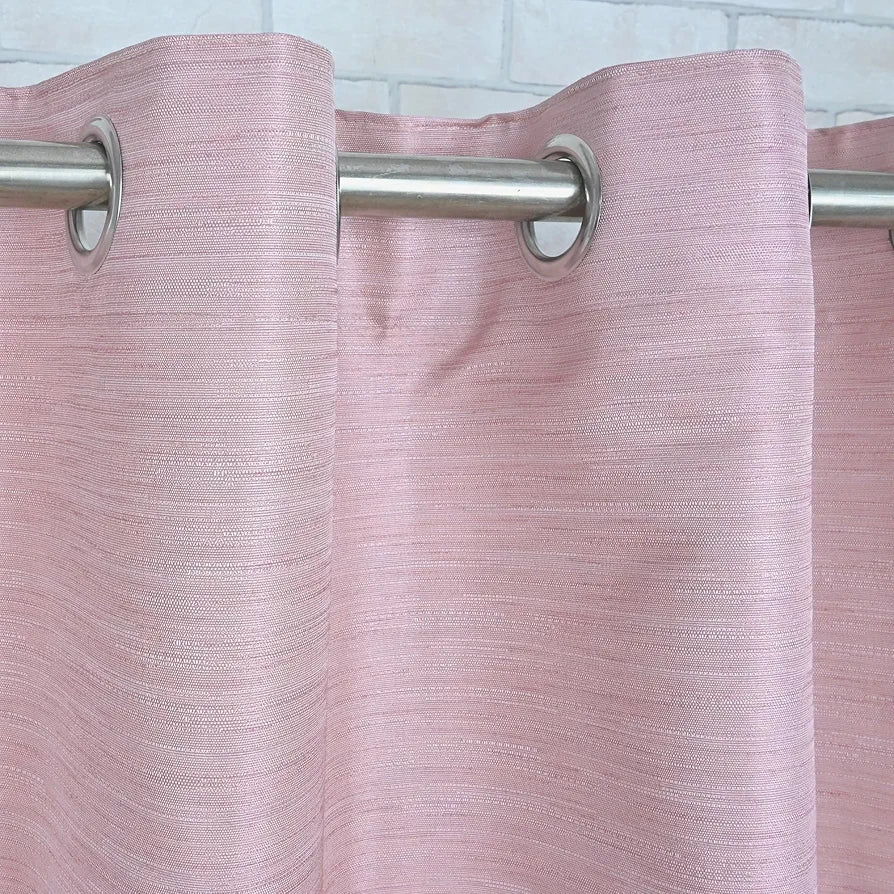 Divine Casa 5 Feet Blackout Window Curtain Thermal Insulated Noise Reducing & Room Darkening Polyester Panel Elegant Opaque Single Curtain Colour Rosybrown (Pack of 1)